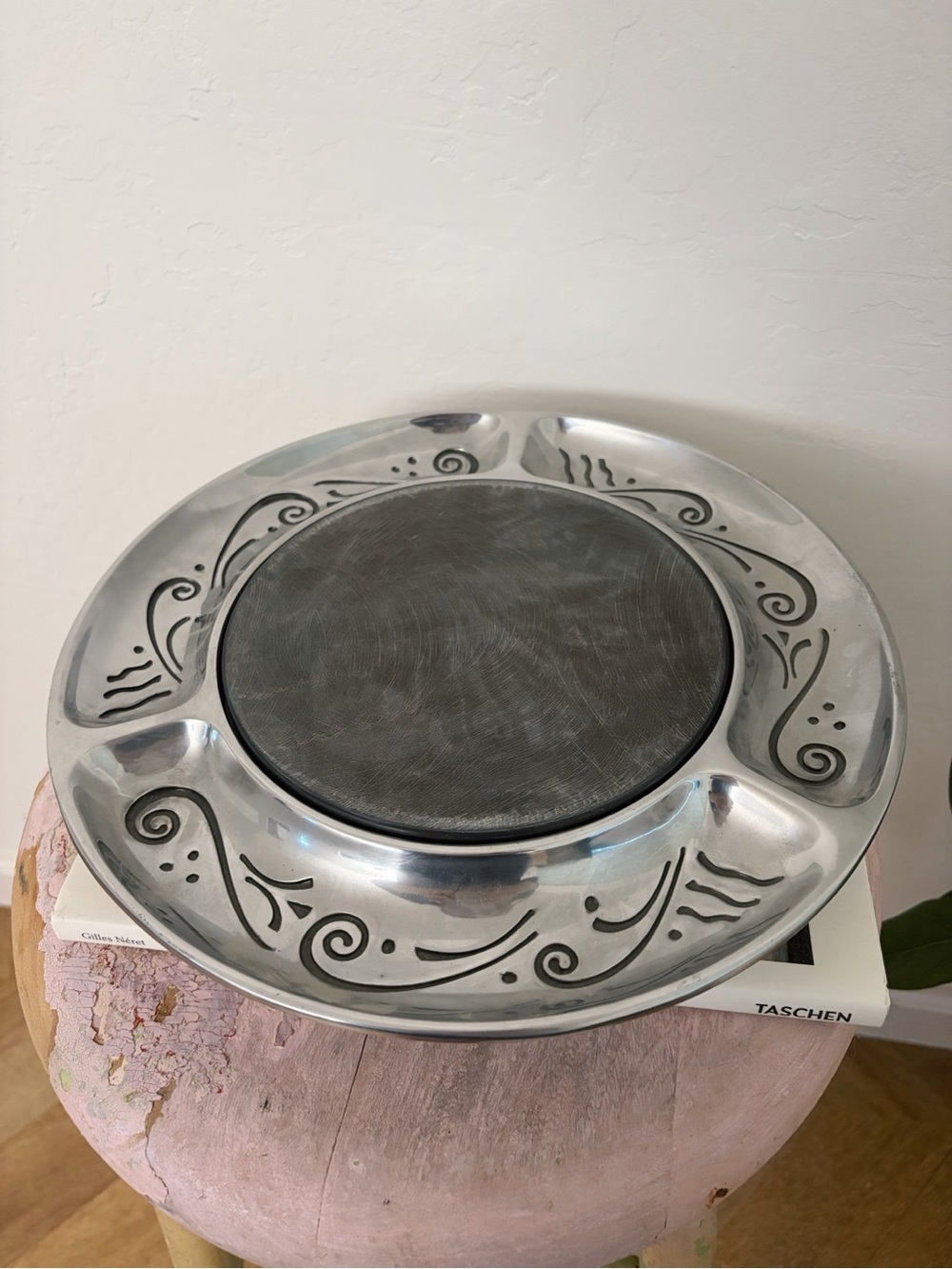Lenox Metal Spyro Cheese Board Serving Tray